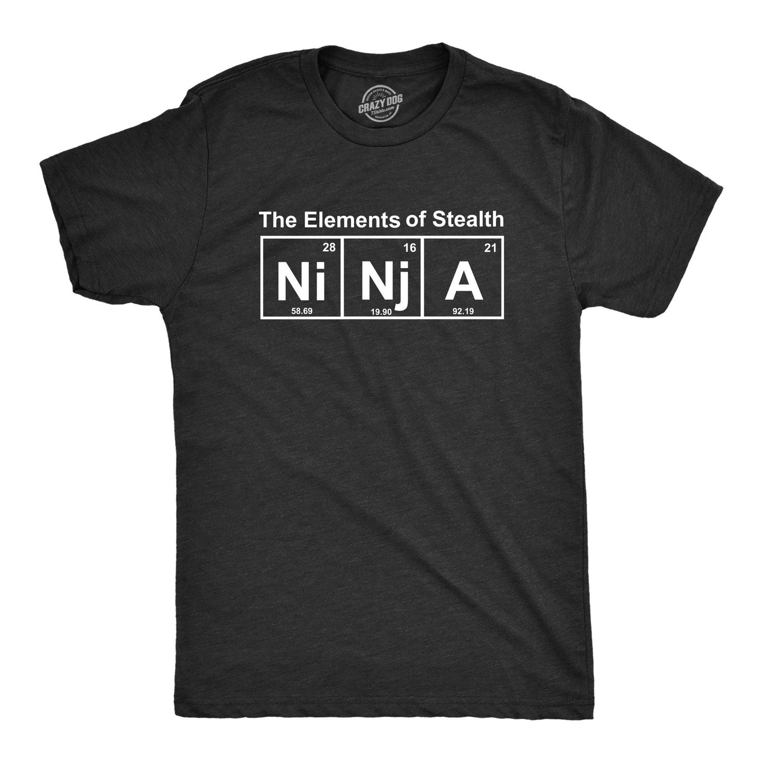 Ninja Shirts, Funny Ninja Tee, Martial Arts T Shirt, Ninja Elements, Ninja Clothes, Mens The Element Of Stealth T Shirt