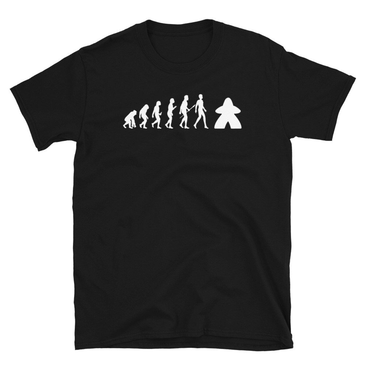 evolution to the meeple- funny board game design or for game lovers and fans of work replacement games-geek on fleek- home of the nerd