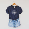 Lotus Shirt, Lotus Mandala shirt: Graphic Tee, Yoga shirt for Zen Vibes