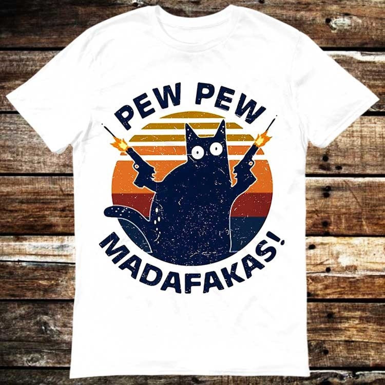 Pew Pew Madafakas Kitten Pet Cat Lover T Shirt Meme Gift Shirt Funny Tee Vintage Style Aesthetic Unisex Gamer Cult Movie Music 6146