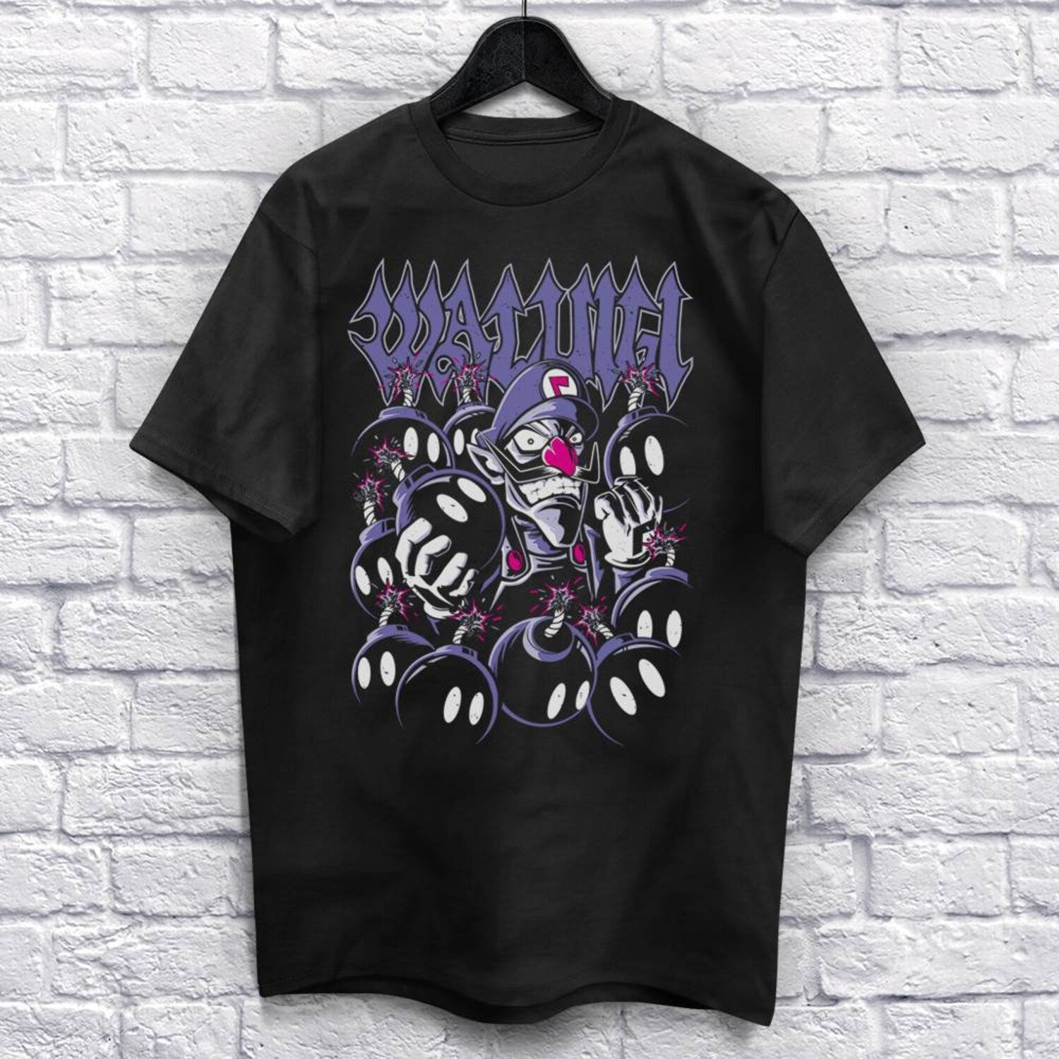 Wah Bob Omb T-Shirt | Funny Gamer & Music Tee | Retro Video Game Shirt