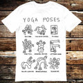 Yoga Poses Joke Funny Zen Om Gift T Shirt Meme Gift Shirt Funny Tee Vintage Style Aesthetic Gift