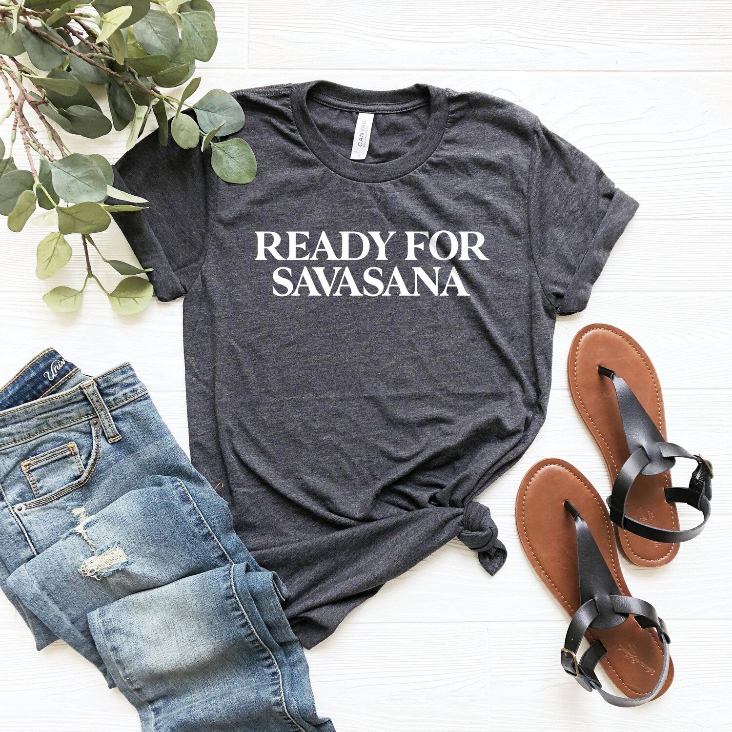 Ready for Savasana Shirt: Funny Savasana Yoga Shirt, Yoga Tank Top Gift