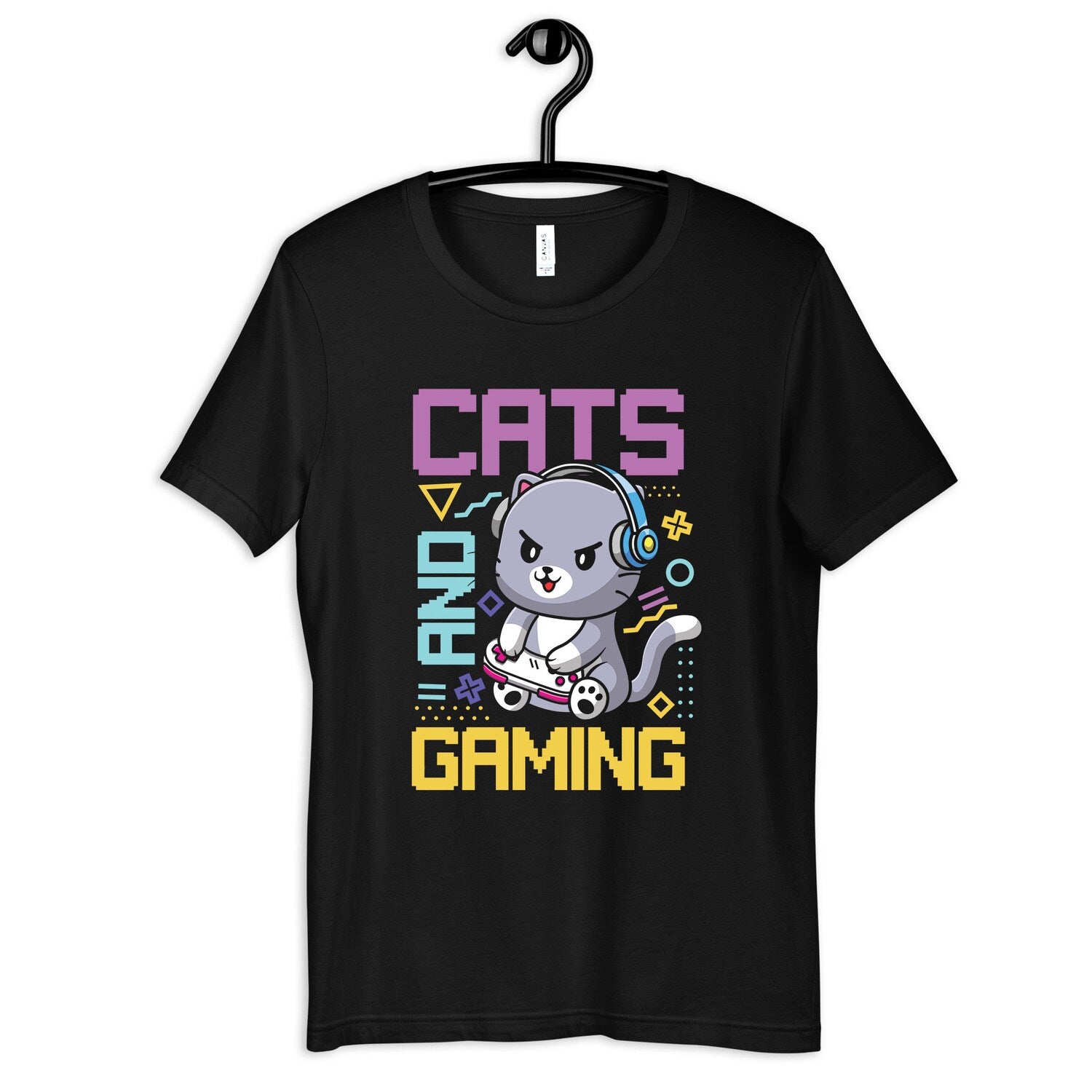 Cats and Gaming Shirt | Funny Gamers Gift | T-Shirt & Hoodie For All Ages