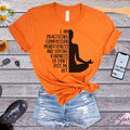 Funny Yoga T-Shirt: Practicing Compassion, Mindfulness Gift Tee