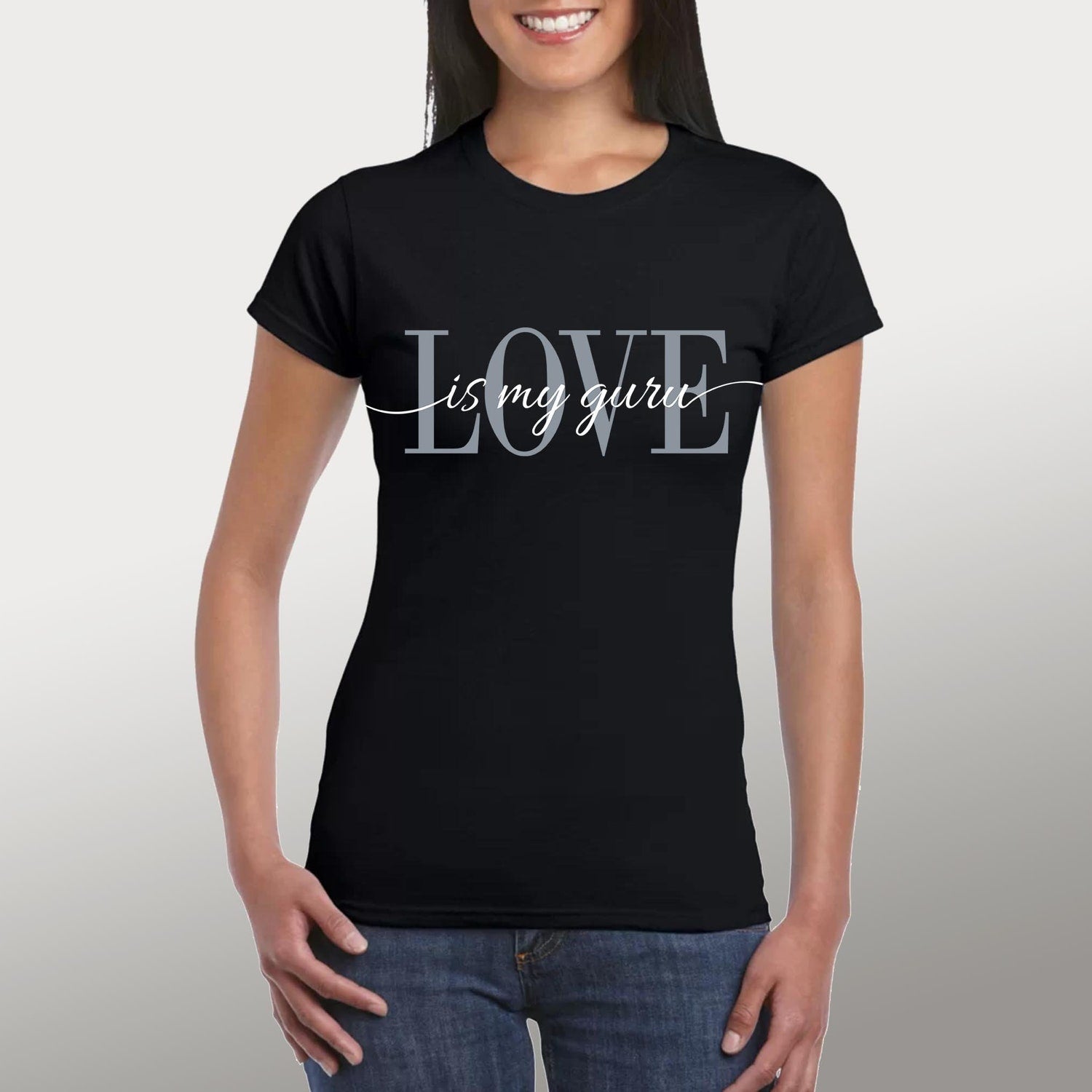 Love Is My Guru Shirt | Inspiration Motivation Uplifting Trendy Mindfulness Manifestation Positive Thinking Kindness Women's Softstyle Tee