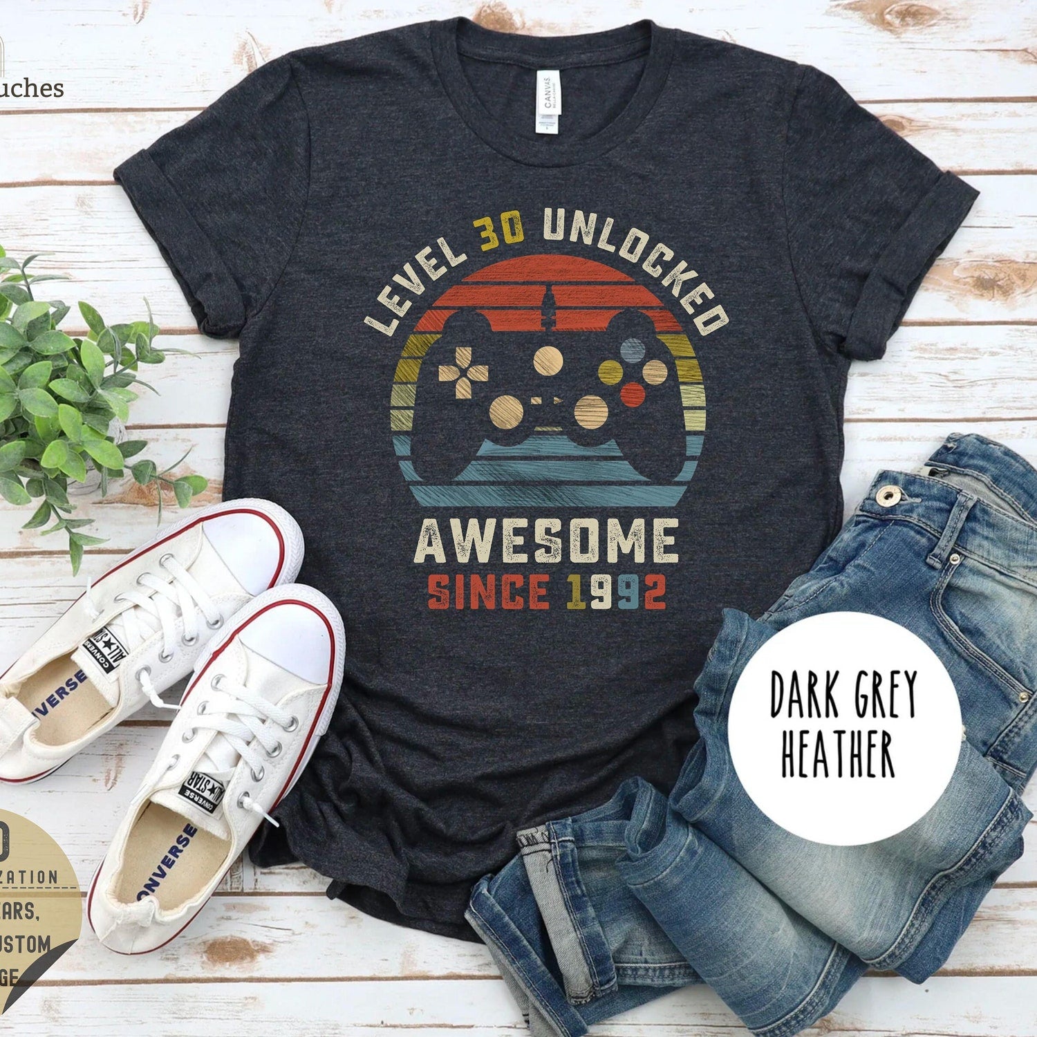 Level 30 Unlocked Gamer T-Shirt: Funny 30th Birthday Gift