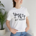 Yoga Is My Therapy Shirt | Unisex Yoga Lover Mindfulness Hobby Zen Graphic Tee Gift