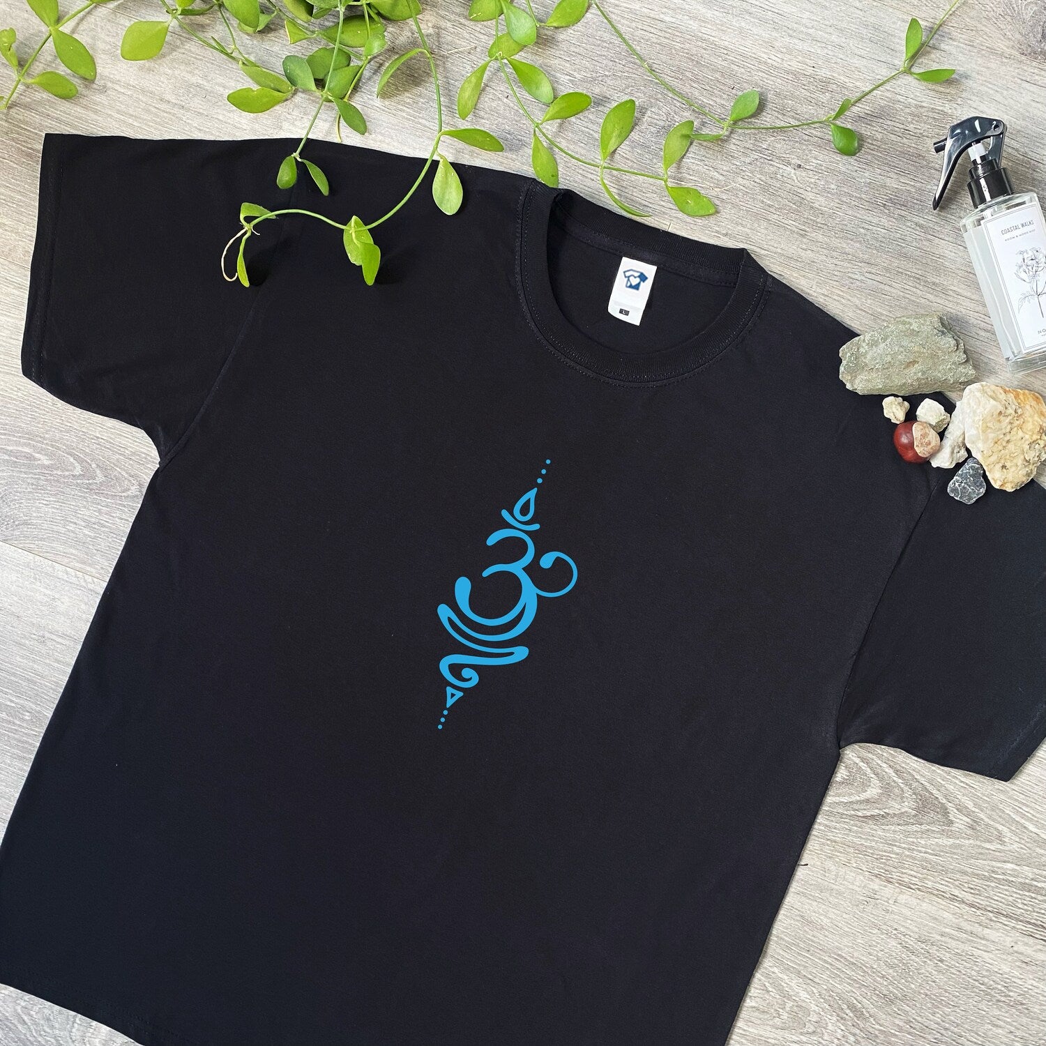 Breathe Symbol T-Shirt: Calming Inspirational Yoga & Meditation Cotton Tee
