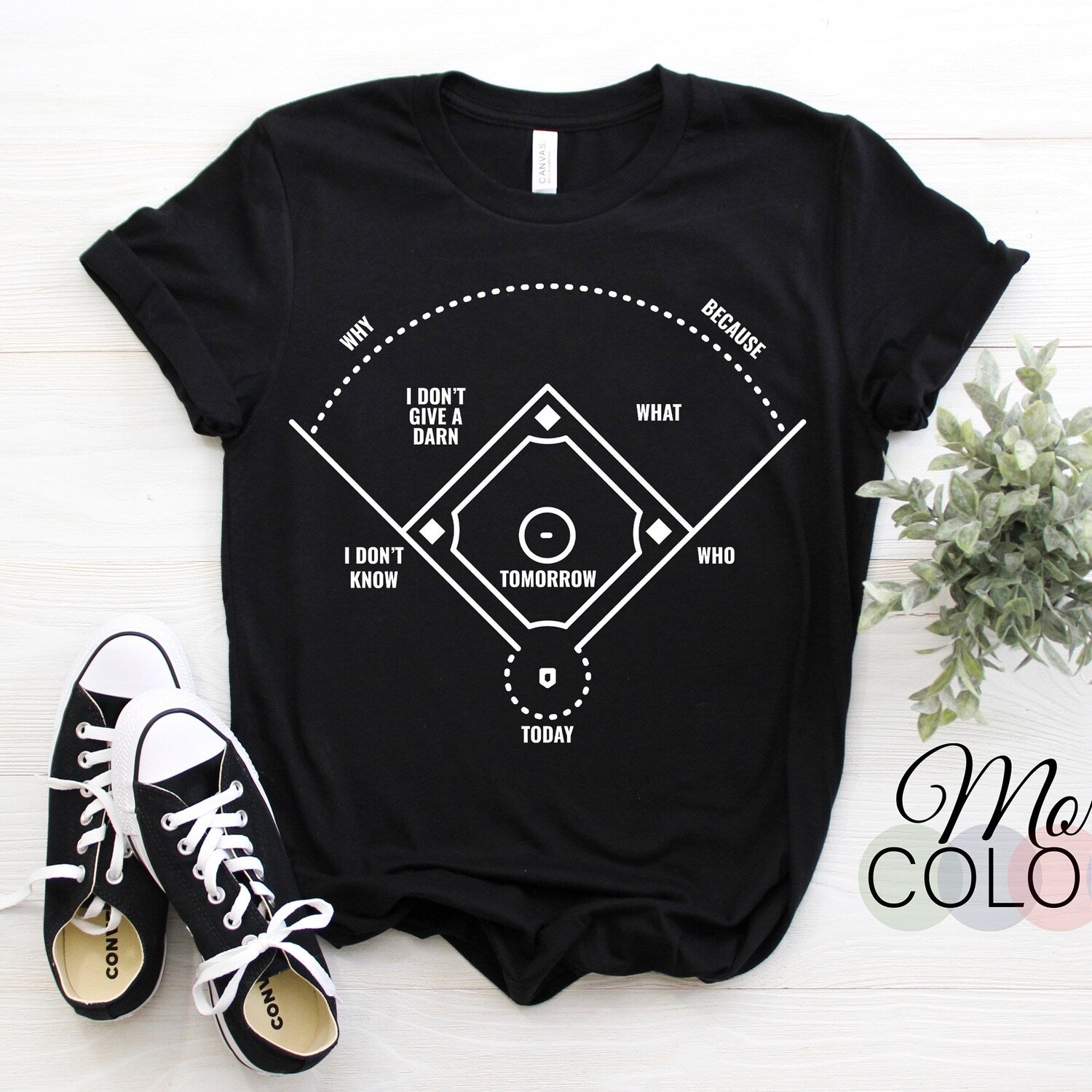 Who's on First Funny Baseball Positions Names Dark Field T-Shirt, Baseball Players, Gift Game Sports Fans Coach Birthday Present Kids Adults