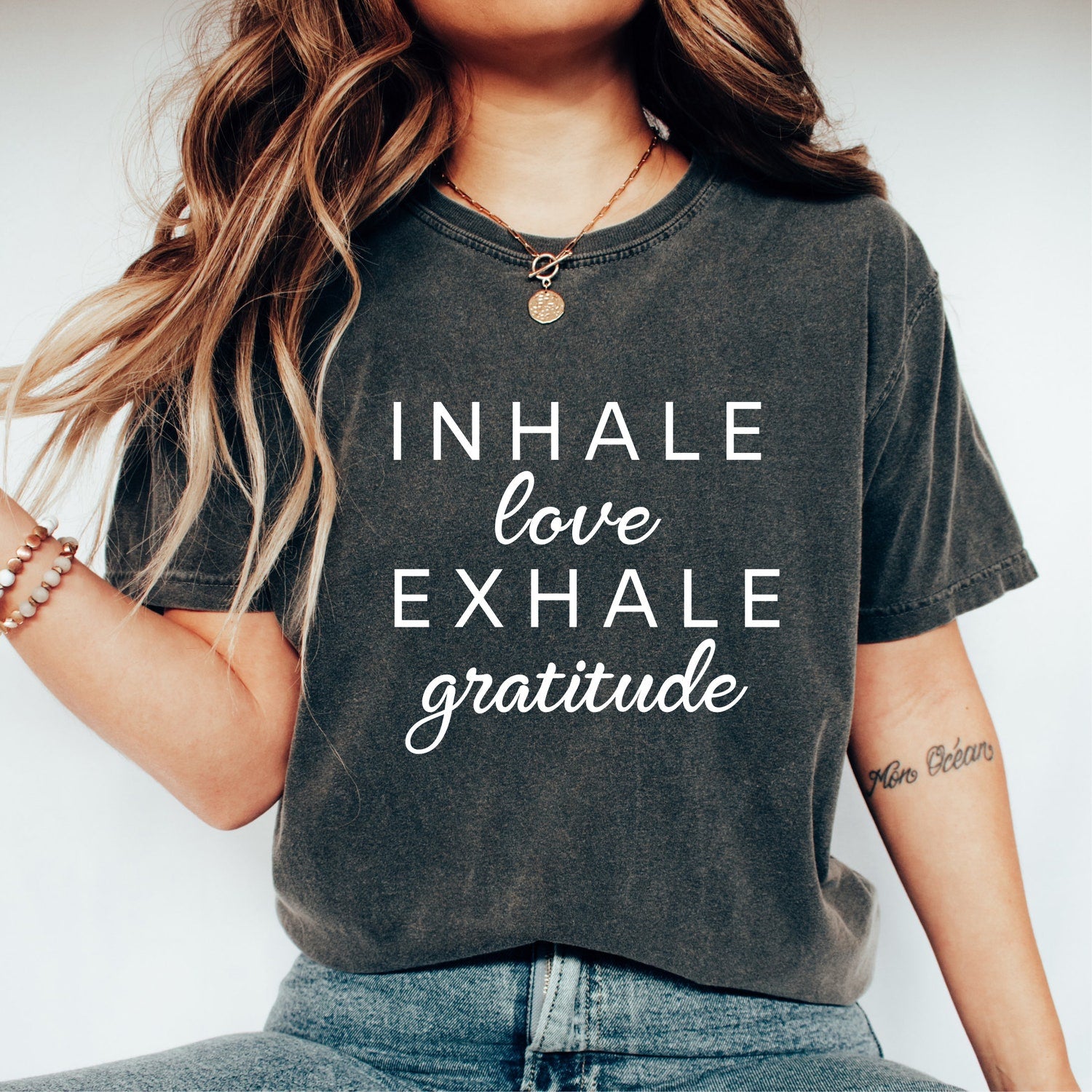 Heavily Meditated Yoga Shirt Tank Top | Meditation Pilates Namaste Gifts Mental Health Motivational Women Tshirt Tee