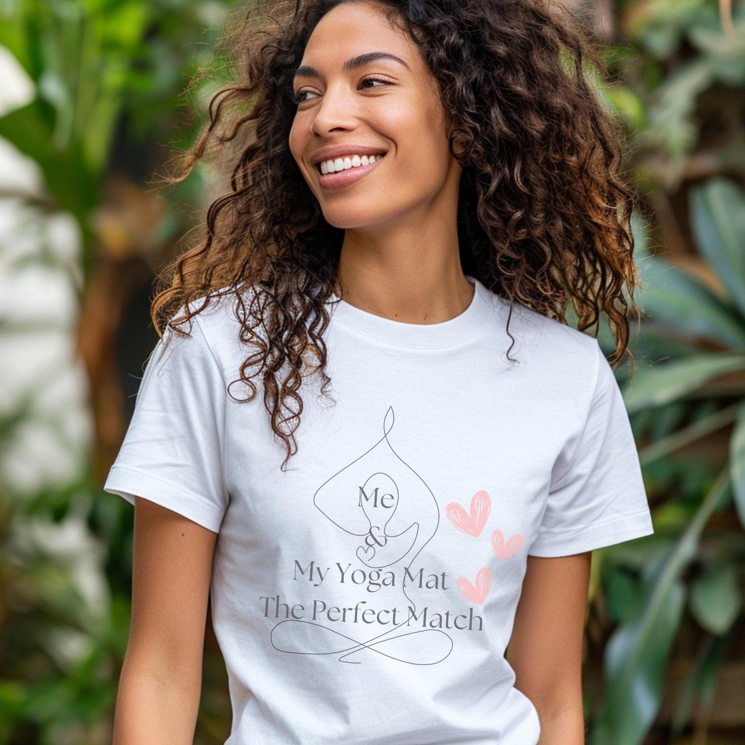 Women's Organic Yoga Tee | Wellness Uplifting Positive Phrase T Shirt Tee