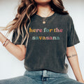 Yoga Lover Shirt, Sarcastic TShirt, Here For The Savasana, Retro Comfort Colors, Funny Fitness Tee, Yoga Instructor Meditation Positivity