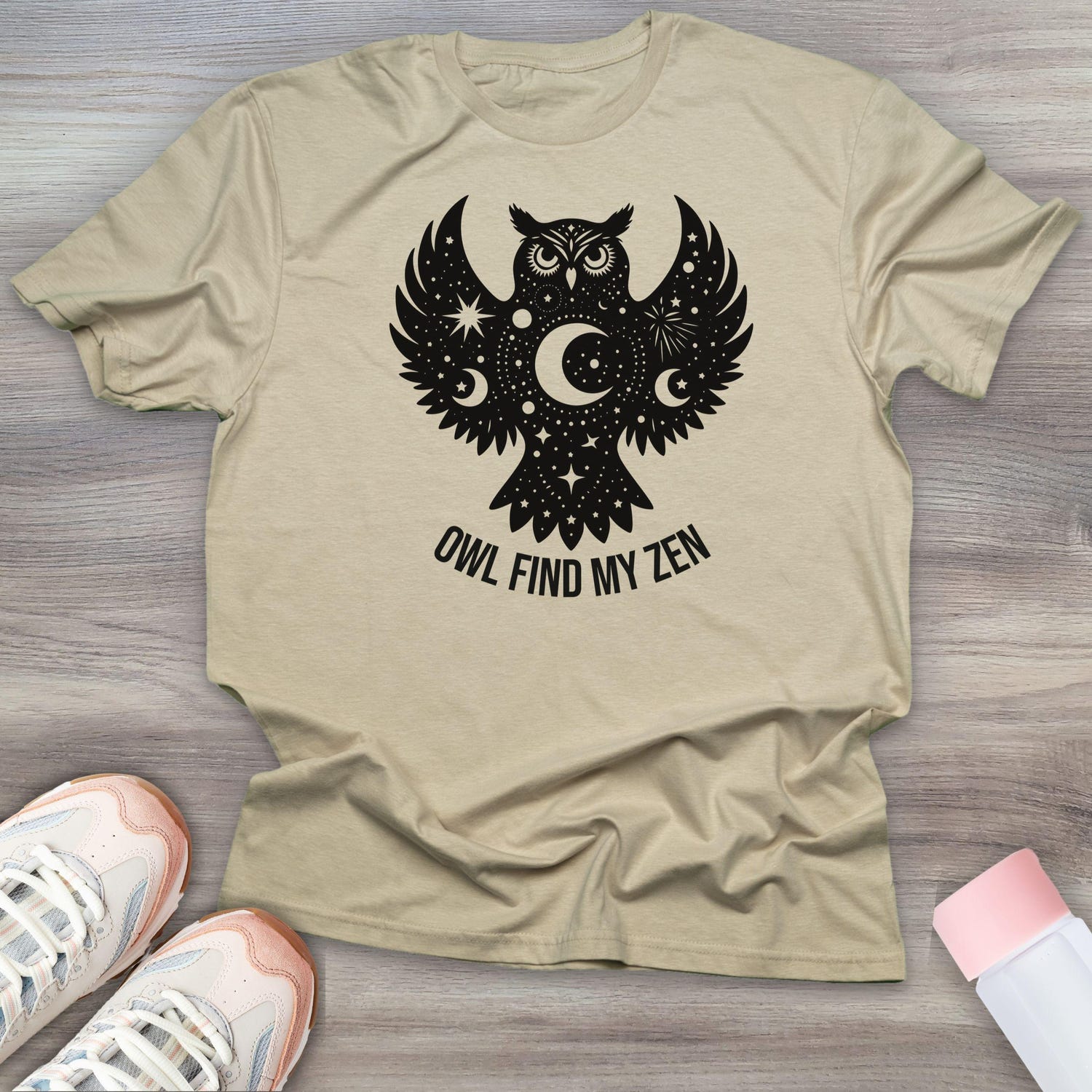 Owl Find My Zen Shirt | Yoga Meditation Clothes Gift | Yoga Instructor Teacher Funny Tee