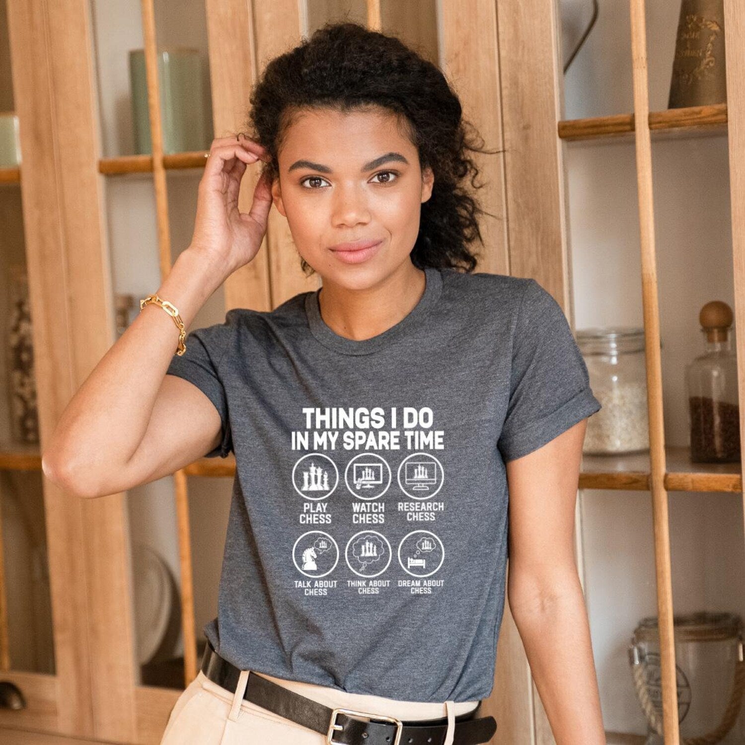 Chess T-Shirt | Chess Gift | Things I Do in My Spare Time Chess Shirt | Chess Lover Gift | Gambit Shirt | Chess Shirt for Kids