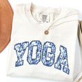 Comfort Colors Yoga Lover Shirt | Chinoiserie Fitness Workout Exercise Mom Tee