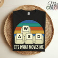 Vintage WASD PC Gamer T-Shirt | Retro Video Game Outfit | Gift For Men & Women