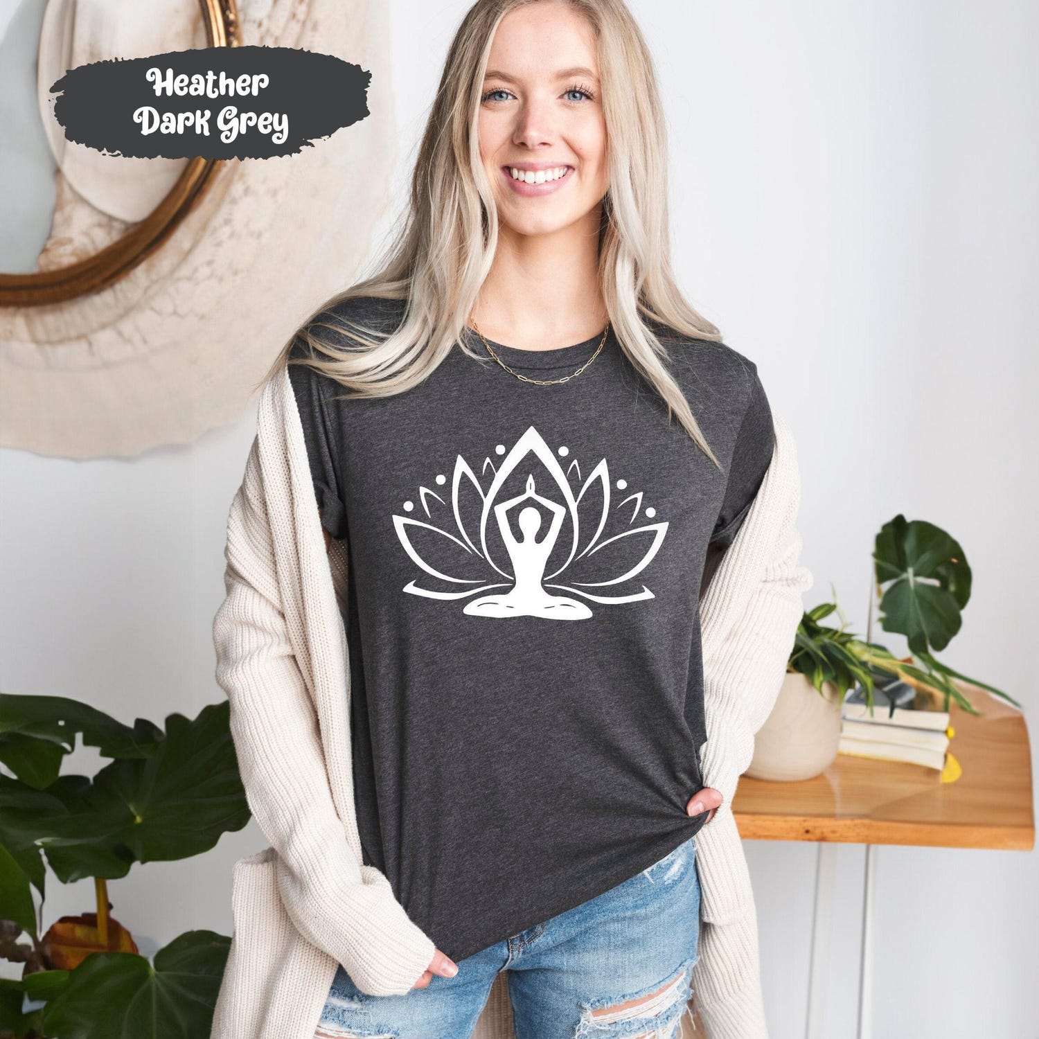 Lotus Flower Shirt: Meditation Gifts, Inspirational Motivational Tshirt, Yoga Tshirts