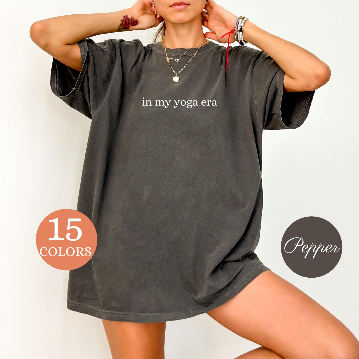 Comfort Colors In My Yoga Era Shirt | Lover Fitness Workout Exercise Mom Meditation Women Tee