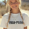 Yoga Punk Unisex Garment-Dyed T-shirt: Minimalist Yoga Lover Gift Tee