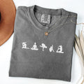 Yoga Poses Shirt: Comfort Colors Cotton Tee for Practice