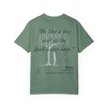 Rumi Comfort Colors Shirt | Be Like a Tree Dead Leaves Drop | Minimalist Yoga Tee