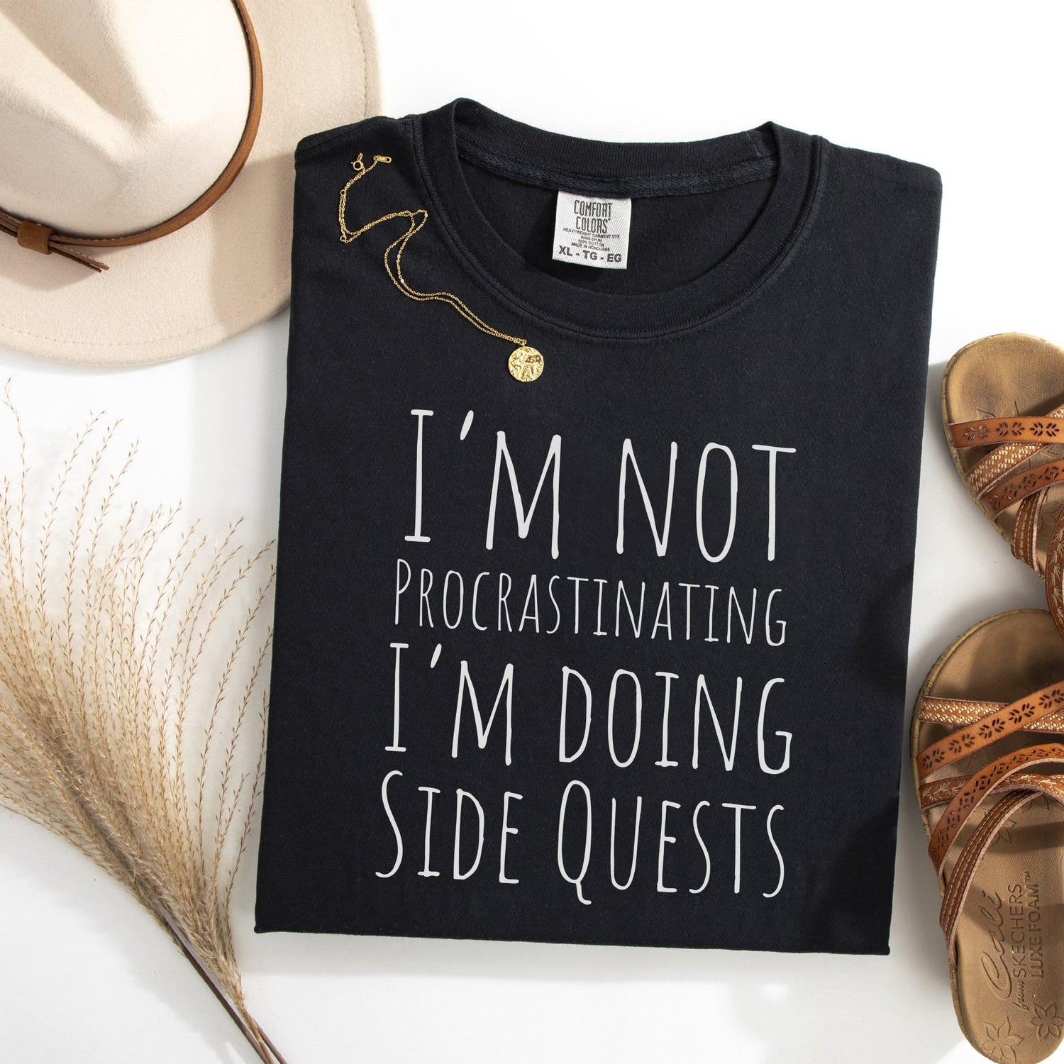 Side Quests T-Shirt | Funny Gamer Tee | Geek Clothing For Gamers