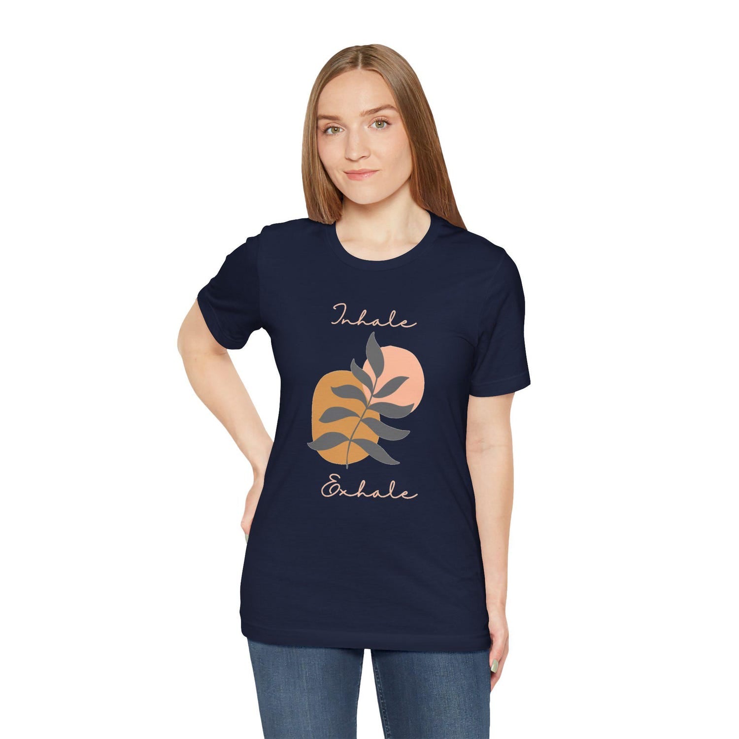 Inhale Exhale T-Shirt | Inspirational Positive Motivational Relaxation Meditation Yoga Gift Apparel Tee