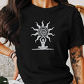 Yoga Sun Mandala T-Shirt | Spiritual Meditation Zen Mindful Wellness Inspirational Yoga Gift Tee