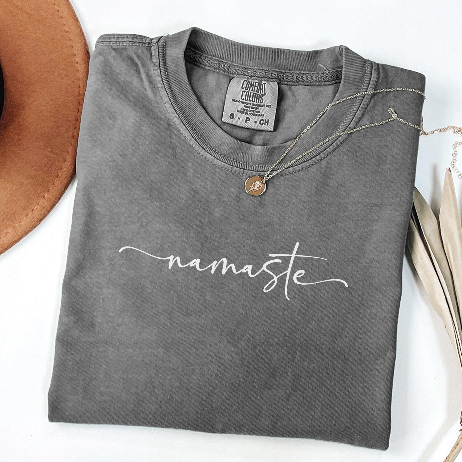 Namaste T-Shirt: Comfort Colors Yoga Shirt for Practice