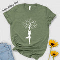 Yoga Tree Pose T-Shirt: Spiritual Meditation Gift