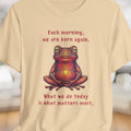 Meditative Frog T-Shirt | Spiritual Yoga Positive Vibes Tee