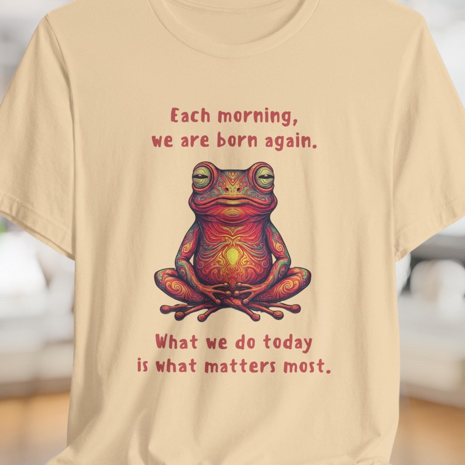 Meditative Frog T-Shirt | Spiritual Yoga Positive Vibes Tee