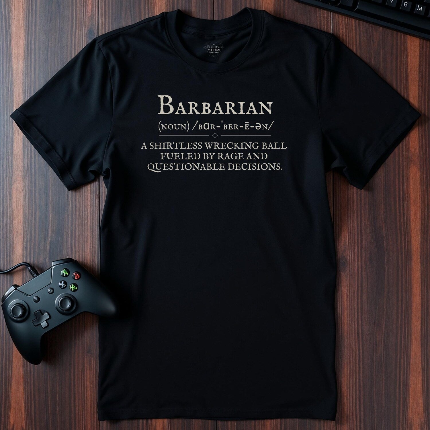 Funny Barbarian Rage T-Shirt: DnD Gamer Gift