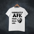 Currently AFK From Real Life Shirt, Skull Gaming Tee, Gamer Humor T-Shirt, Edgy Gamer Apparel, Funny Streamer Shirt, Gift For Gamers