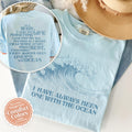 Comfort ColorsÂ® The Ocean T-shirt: Inspirational Spiritual Quotes Tee, Back Print Wave Shirt