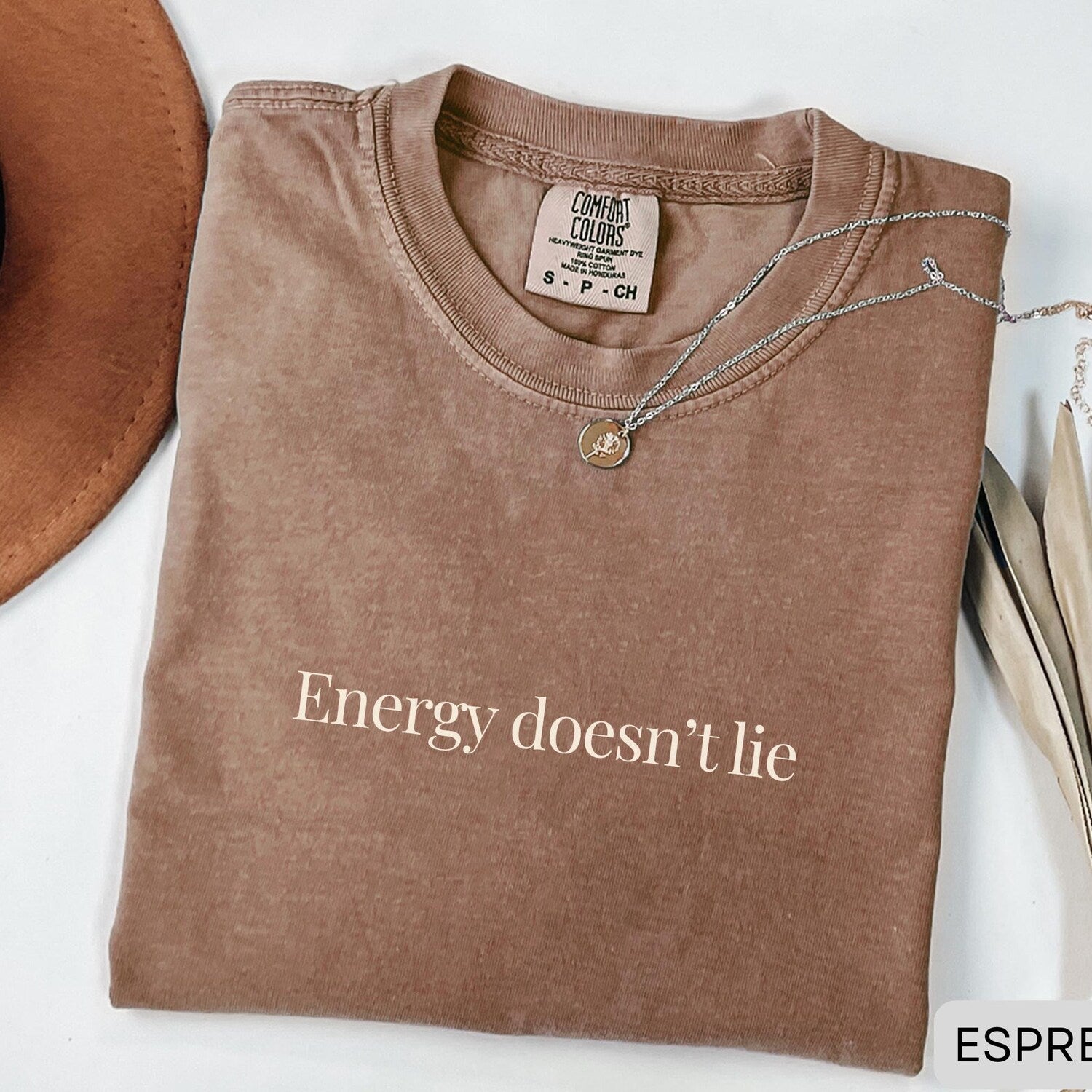 Energy Doesn't Lie Shirt Comfort Colors | Minimalist Spiritual Positive Vibes Conscious Vintage Lightworker Tee Gift