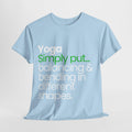 Yoga Simply Balancing Bending Shapes 100% Cotton Unisex Classic Fit T-Shirt
