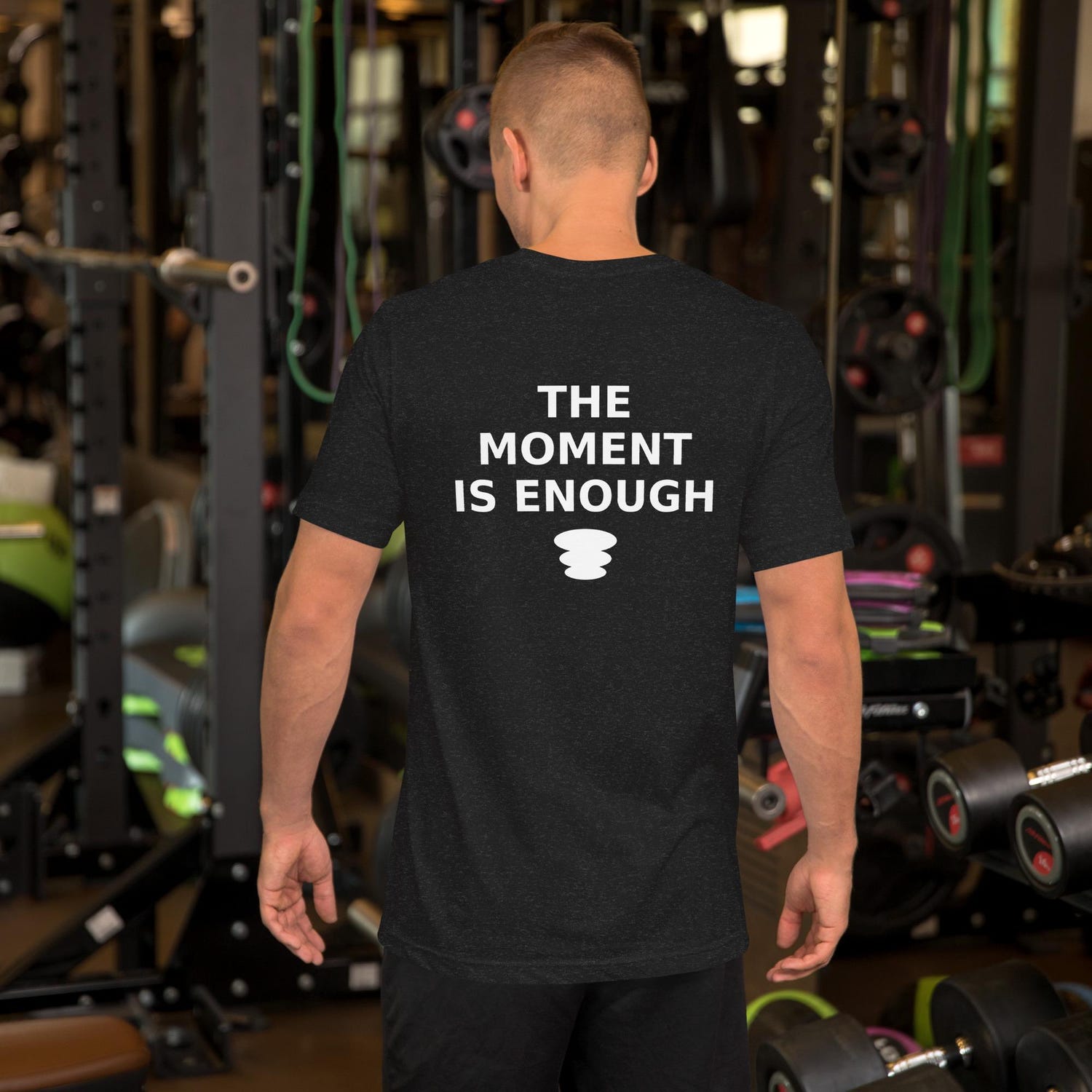 The Moment Is Enough Shirt | Mindfulness Unisex Zen Quote Breath Awareness Yoga Gift Tee