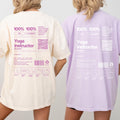 Yoga Shirt for Yoga Lover: Funny Shirt for Yoga Instructor, Zen Mental Health Meditation Tee