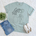 Body Positive Tee | Foodie Yoga Retro Minimalist One Line Art Drawing T-Shirt