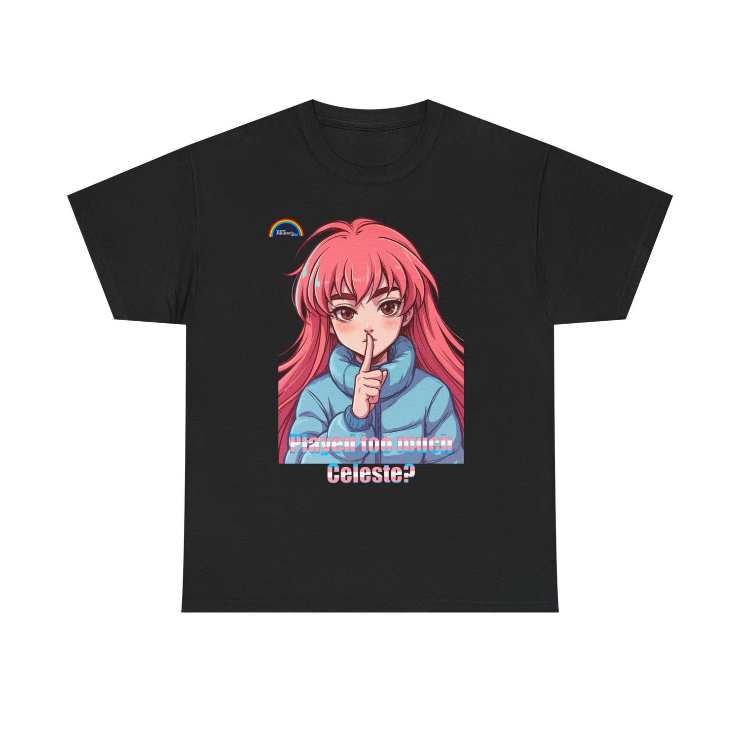 Played Too Much Celeste? Trans-Inspired Puffer Girl Art Print | Queer Gamer Shirt | HRT Joke Meme Shirt | HRTease Original