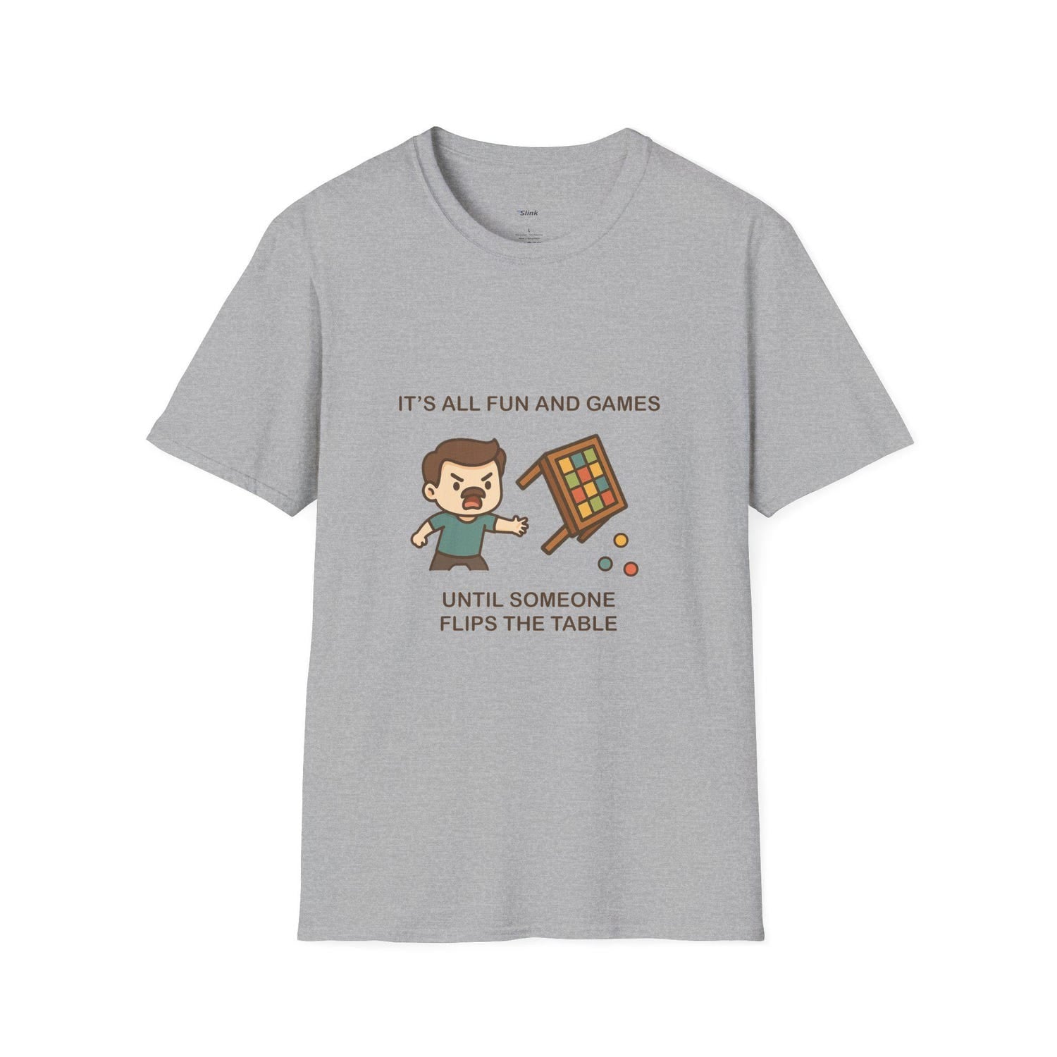 Table Flipping Board Game T-Shirt | Funny Gamer Graphic Tee | Strategy Game Night Shirt