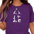 Yoga Poses T-Shirt: Womenâs Yoga Pose Illustration Tee, Mindfulness Meditation Shirt Gift