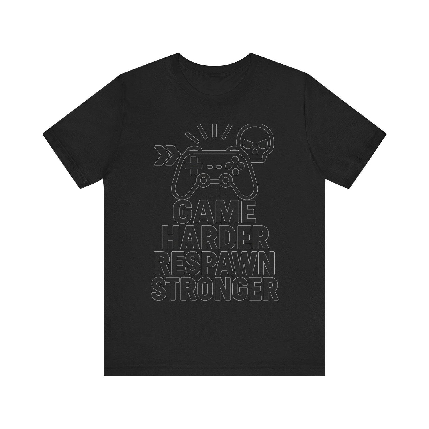 Game Harder Respawn Stronger Gamer T Shirt Funny Video Game Shirt Gift For Gamers