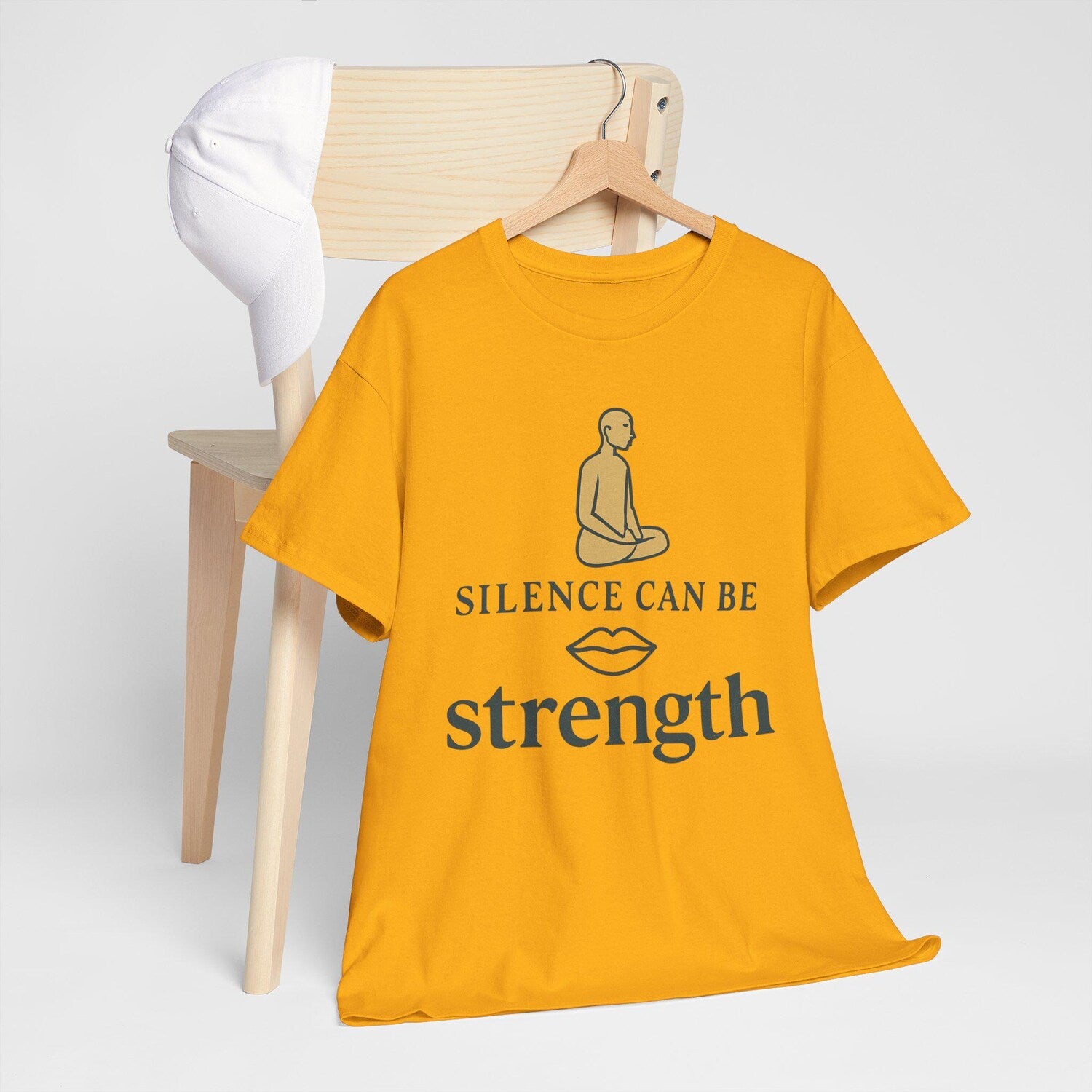 Silence Can Be Strength Tee | Unisex Heavy Cotton Motivational T-Shirt