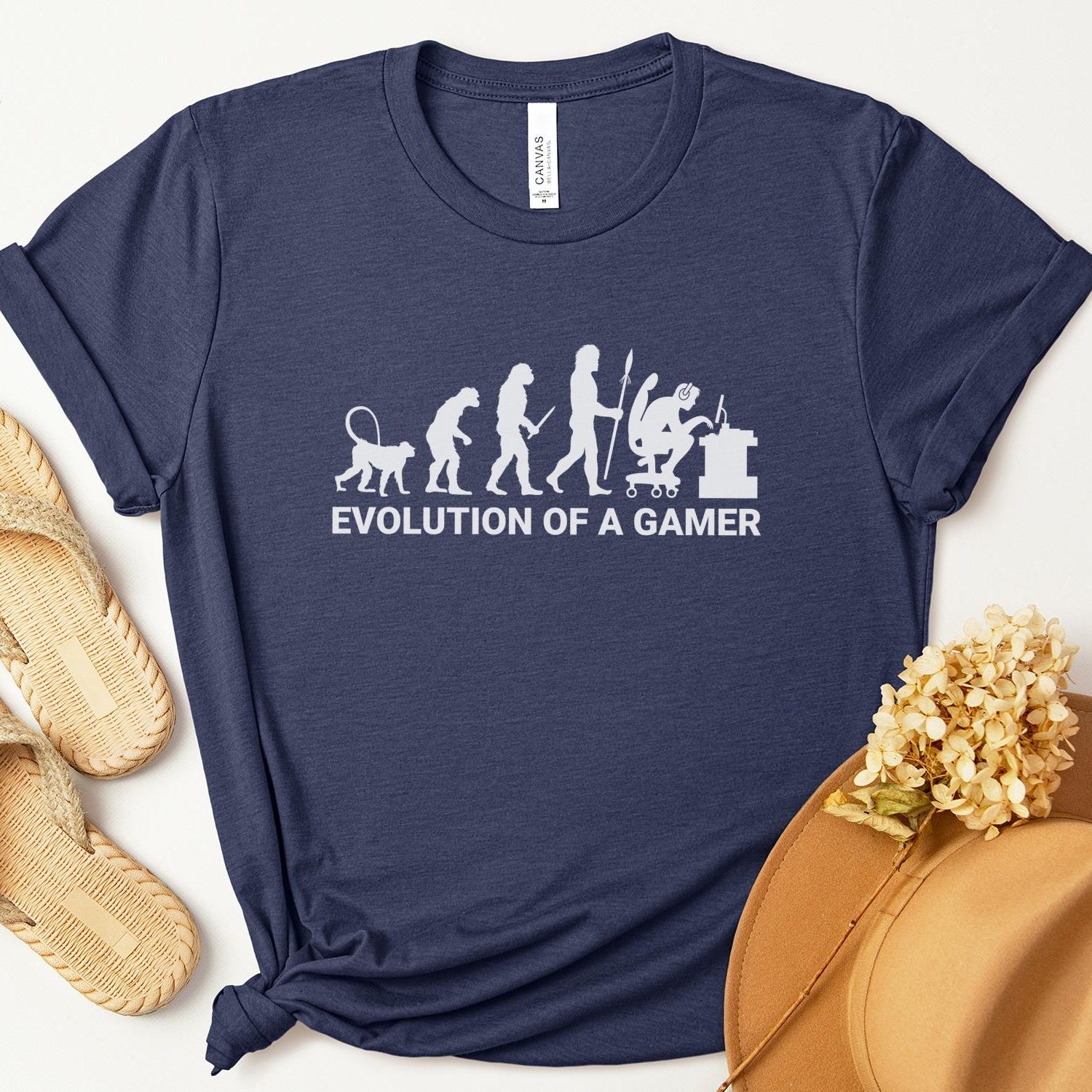 Evolution of Gamer T-Shirt | Funny Gamer Shirt | Video Game Tee For Gamers