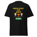 Funny Pixel Art Rocket Rider T-Shirt – Retro 8-Bit Meme Tee – Satire Graphic Shirt – Political Humor Gift – Unisex Gamer Style