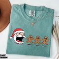 Pac-Man Merry Christmas Shirt, Funny Holiday Tee, Gamer Christmas Gift, Santa Claus Pac-Man Sweatshirt, Comfort Colors T-Shirt