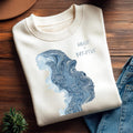 Pause and Breathe Shirt: Mindful Monkey Art Tee, Meditation Relax Gift